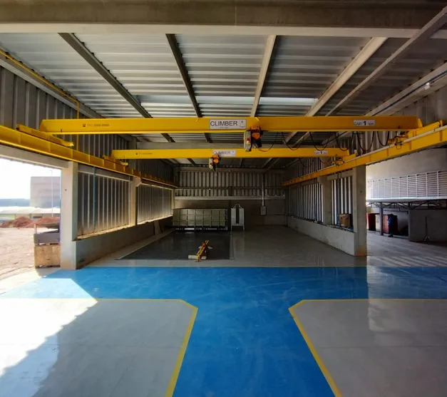 Ponte Rolante para Área de Pintura