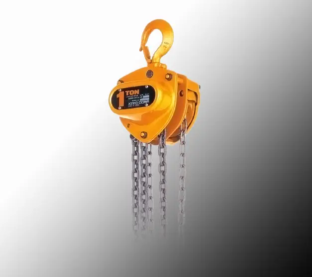 Talha manual de corrente para movimentação segura de cargas industriais